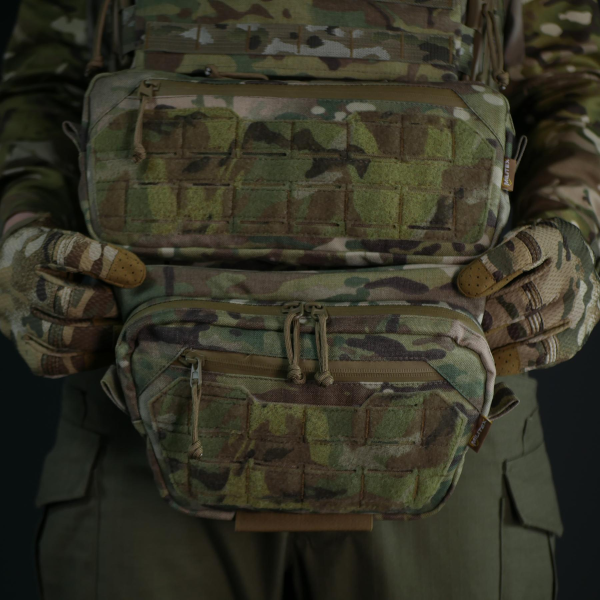 Комплект (захист живота + сумка) Militex Cordura original USA Мультикам розмір (M)