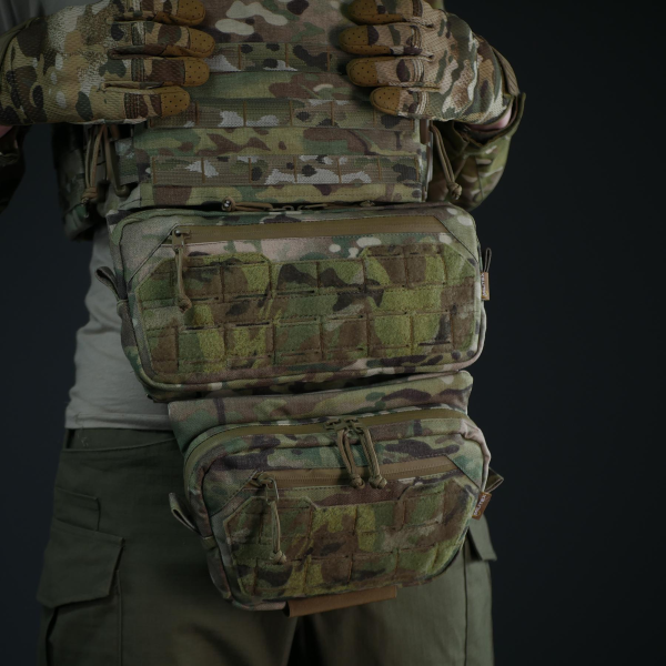 Комплект (захист живота + сумка) Militex Cordura original USA Мультикам розмір (M)