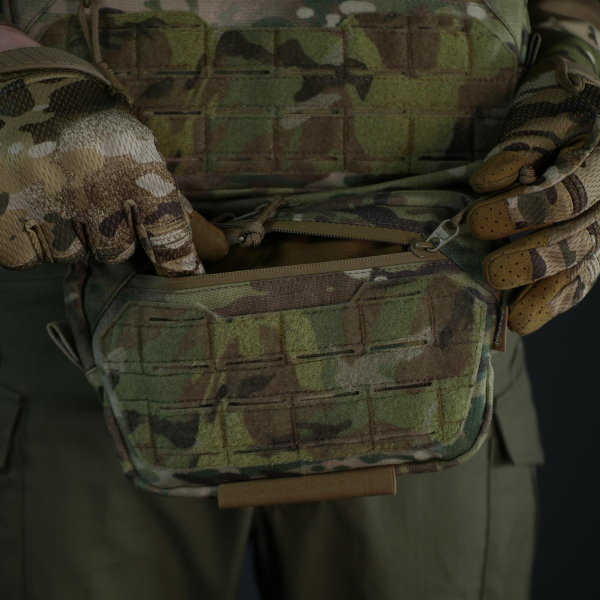 Комплект (захист живота + сумка) Militex Cordura original USA Мультикам розмір (M)