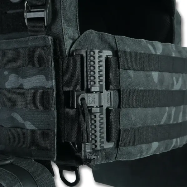 Комплект Плитонока Kiborg GU Gen.2 с двумя подсумками и защитой 1 класса Черный Мультикам