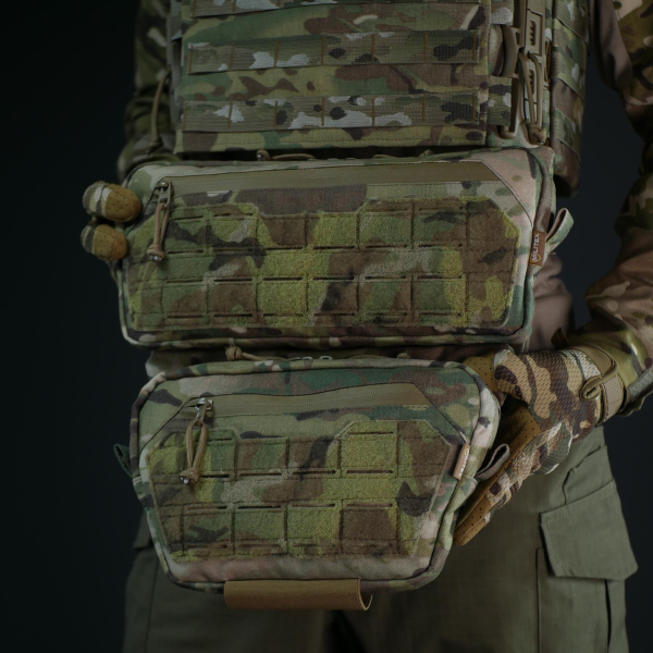 Комплект (захист живота + сумка) Militex Cordura original USA Мультикам розмір (L) Комплект (захист живота + сумка) Militex Cordura original USA Мультикам розмір (L)