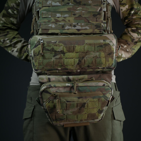 Комплект (захист живота + сумка) Militex Cordura original USA Мультикам розмір (L) Комплект (захист живота + сумка) Militex Cordura original USA Мультикам розмір (L)