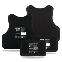 Бронекомплект для бронежилета Militex XL защита (спины/грудного отдела/камербанды) 2 класс