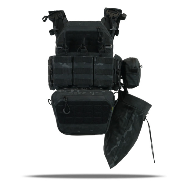 Комплект плитоноска Kiborg GU Gen.2 + 6 подсумков Черный Мультикам