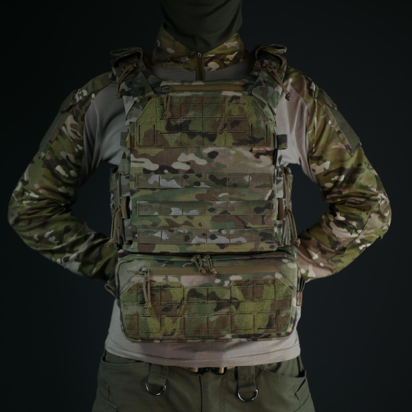 Подсумок под защиту живота Militex Мультикам с Cordura original USA (M) Подсумок под защиту живота Militex Мультикам с Cordura original USA (M)