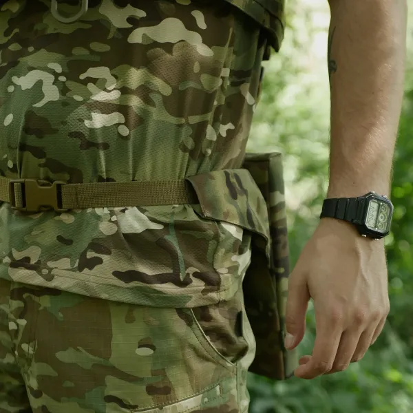 Каремат-сидушка Kiborg с баллистическим пакетом 1 класс защиты Militex 20mm Cordura Multicam