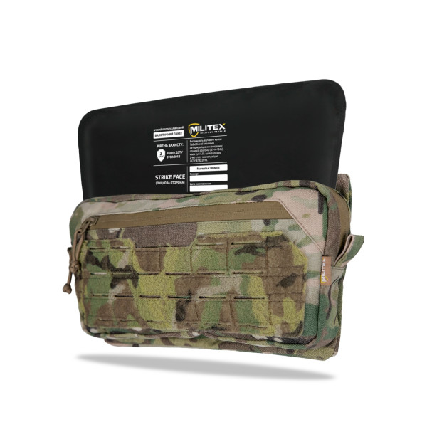 Подсумок под защиту живота Militex Мультикам из Cordura original USA (M) с баллистической защитой 2 класса