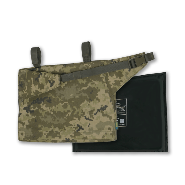 Каремат-сидушка Kiborg с баллистическим пакетом 1 класс защиты Militex 20mm Cordura Pixel