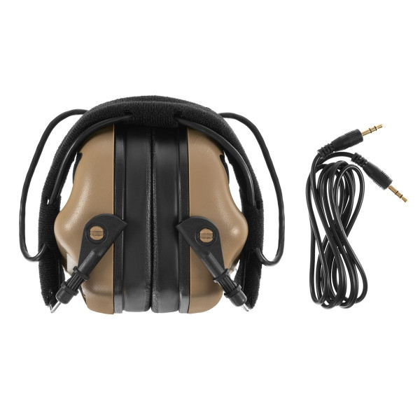 Тактические наушники EARMOR M31 Койот с универсальным креплением