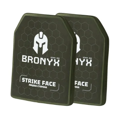 Бронеплиты CAP6-L (3.25 кг) (6 класс) BRONYX 260*330 (одна плоскость) 2шт
