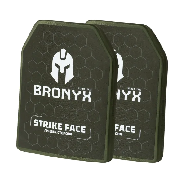 Бронеплиты CAP6-L (3.25 кг) (6 класс) BRONYX 260*330 (одна плоскость) 2шт