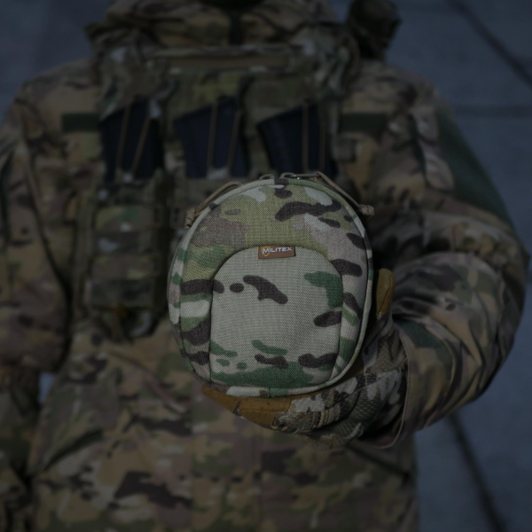 Подсумок Militex (L) для защиты наушников наушники Cordura original USA Мультикам