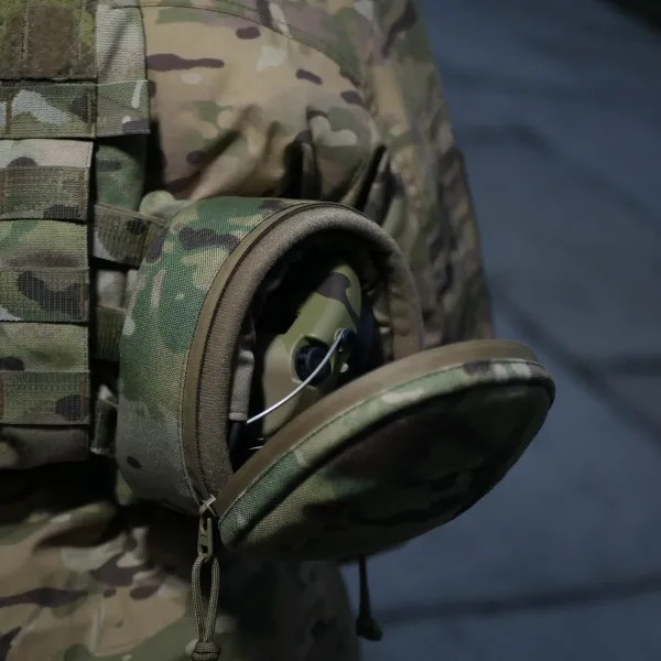 Подсумок Militex (L) для защиты наушников наушники Cordura original USA Мультикам
