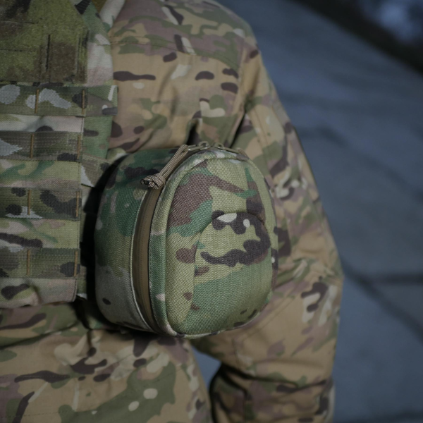 Подсумок Militex (L) для защиты наушников наушники Cordura original USA Мультикам