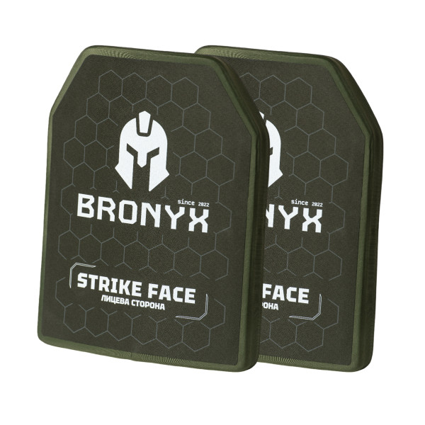 Бронеплиты CAP6-M (2.9 кг) (6 класс) BRONYX 250*300 (одна плоскость) 2шт