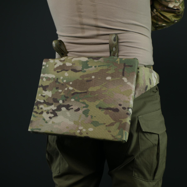 Тактический каремат (сидушка) 36 × 26 см Militex 20mm Cordura original USA Мультикам