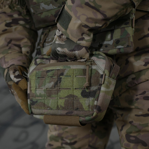 Комплект сумка-напашник M Мультикам + баллистической защитой 2 класса Cordura original USA Militex