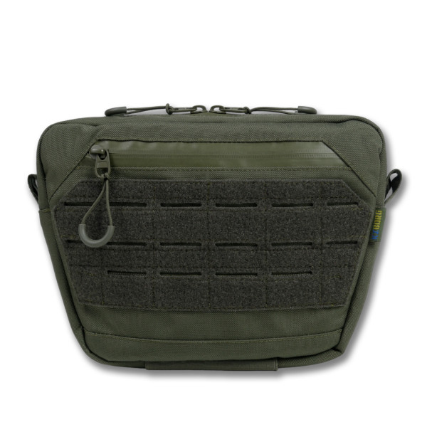 Сумка-напашник XL с баллистическим пакетом 1 класс защиты Kiborg GU Сordura Khaki