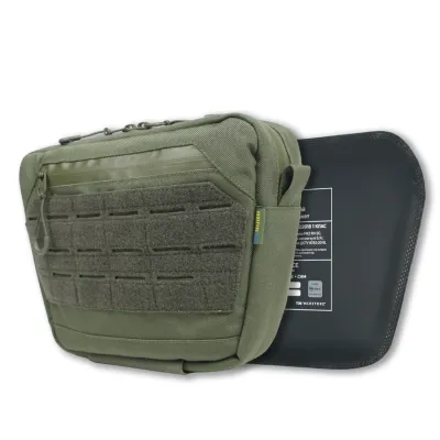 Сумка-напашник XL з балістичним пакетом 1 клас захисту Kiborg GU Сordura Khaki Сумка-напашник XL з балістичним пакетом 1 клас захисту Kiborg GU Сordura Khaki