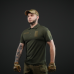 Тактическая футболка поло олива Military (48р)