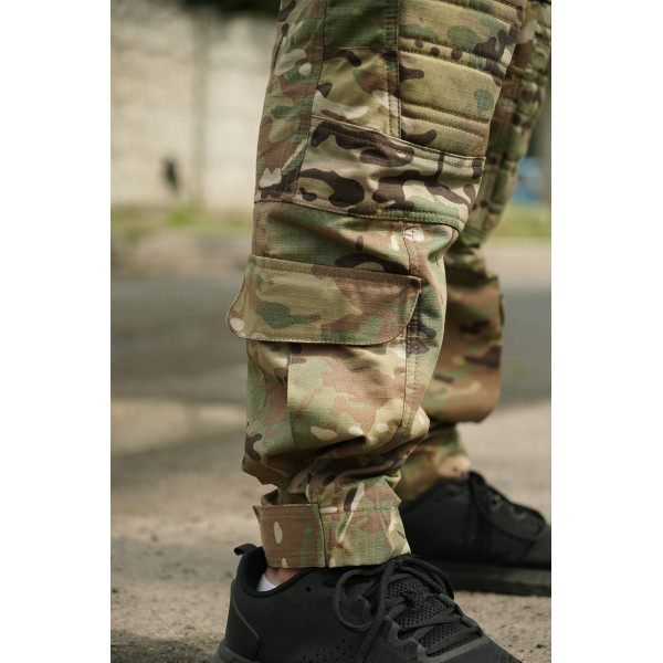 Тактические штаны с наколенниками Kalista Military Full-Pro рип-стоп мультикам