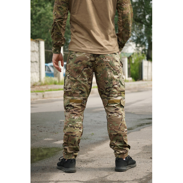 Тактические штаны с наколенниками Kalista Military Full-Pro рип-стоп мультикам