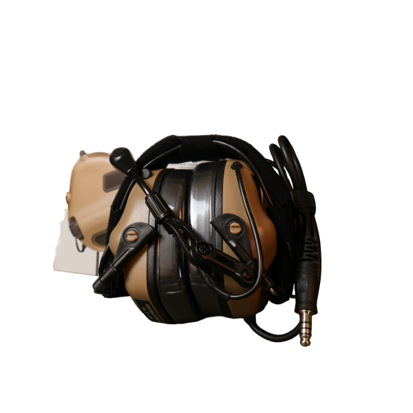Тактические наушники EARMOR M32 с универсальным креплением Койот