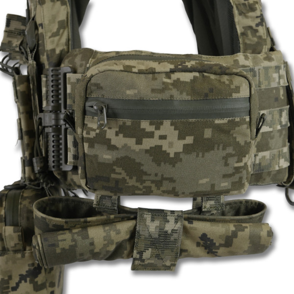 Комплект плитоноска Kiborg GU Gen.2 + 6 подсумков Пиксель