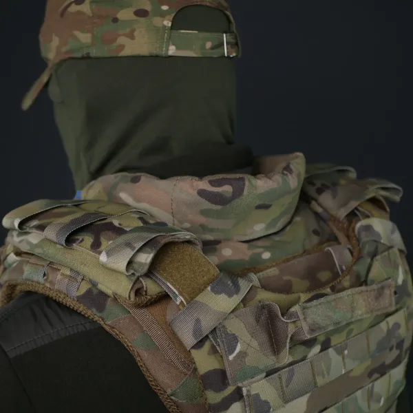 Защита шеи mod. 1 Kiborg с баллистической защитой 2 класс Militex Мультикам Защита шеи mod. 1 Kiborg с баллистической защитой 2 класс Militex Мультикам