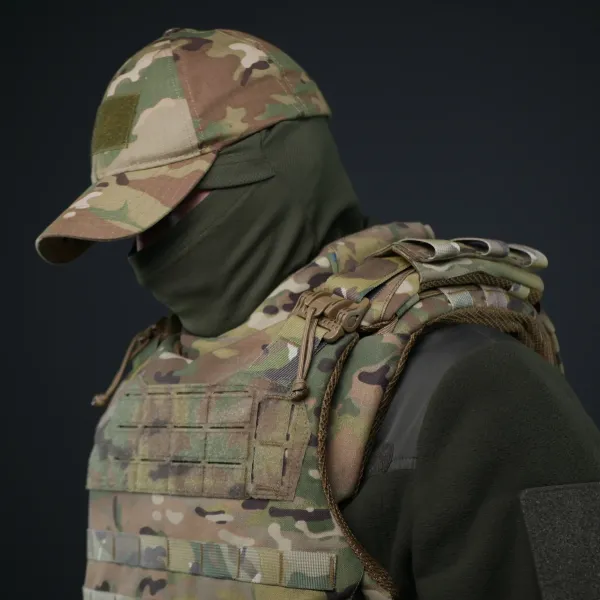 Защита шеи mod. 1 Kiborg с баллистической защитой 2 класс Militex Мультикам Защита шеи mod. 1 Kiborg с баллистической защитой 2 класс Militex Мультикам