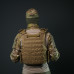Бронежилет койот (M) Kiborg Modular X-1 (увеличенная площадь защиты) с баллистическим пакетом Militex, 2 класс