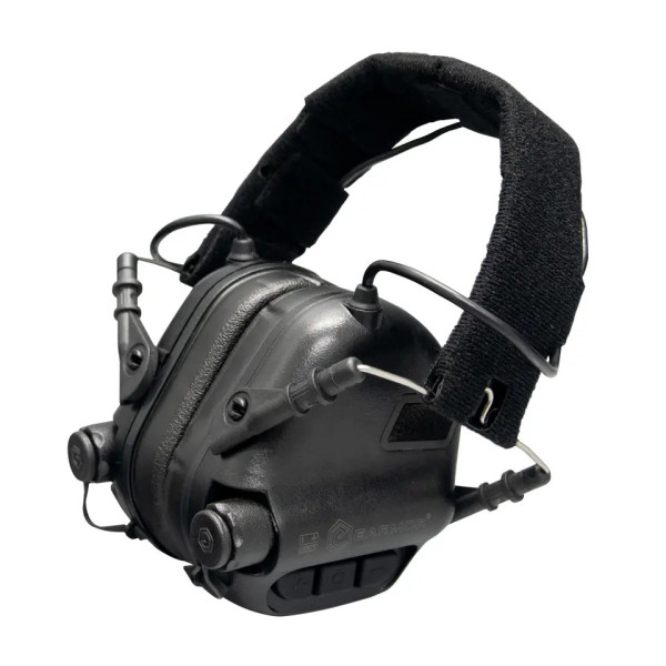 Тактические наушники EARMOR M31 Black с универсальным креплением