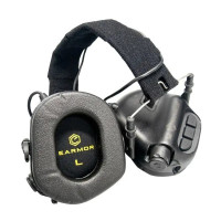 Тактические наушники EARMOR M31 Black с универсальным креплением