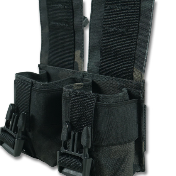Подсумок под 2 гранаты Kiborg GU Double Mag Pouch (Черный мультикам)