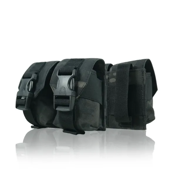 Подсумок под 2 гранаты Kiborg GU Double Mag Pouch (Черный мультикам)
