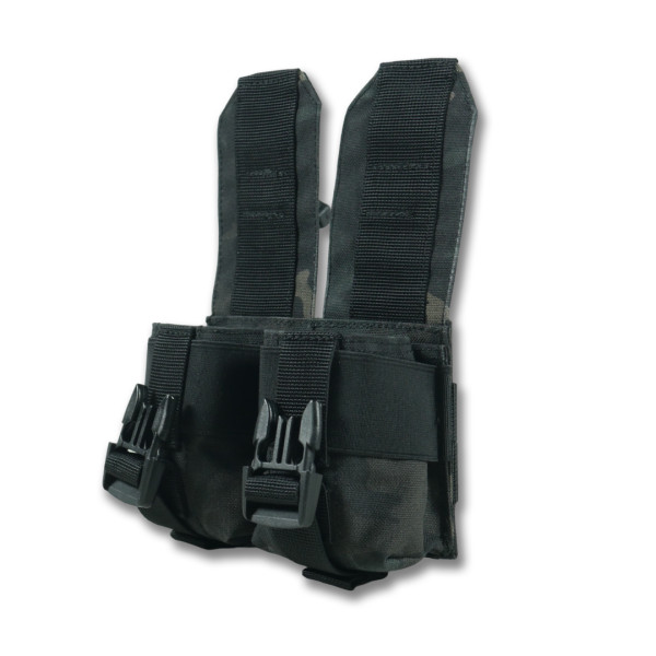 Подсумок под 2 гранаты Kiborg GU Double Mag Pouch (Черный мультикам)