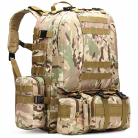 Тактичний рюкзак Molle Assault 55л + (3 органайзери) Мультикам