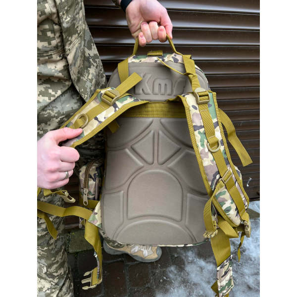 Тактический рюкзак Molle Assault 55л + (3 органайзера) Мультикам