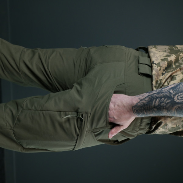 Тактические летние брюки GECON BR | Nylon-Stretch | Цвет олива