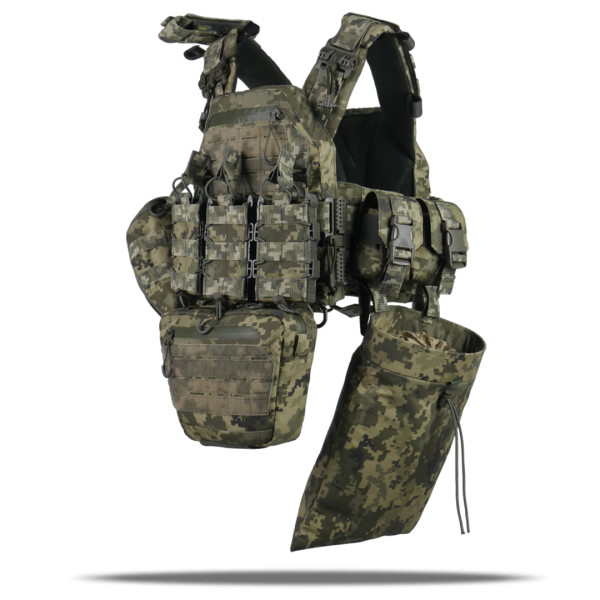 Плитоноска Kiborg GU gen.2 + 8 подсумков пиксель