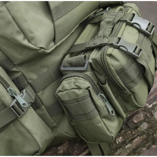 Тактический рюкзак Molle Assault 55л + (3 органайзера) Олива