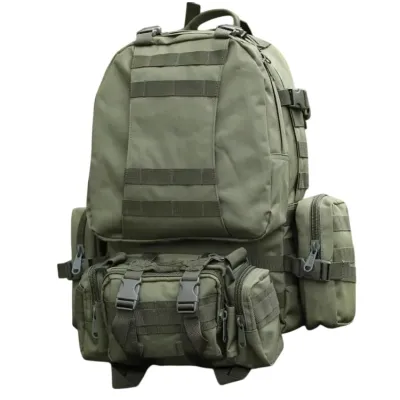 Тактический рюкзак Molle Assault 55л + (3 органайзера) Олива Тактический рюкзак Molle Assault 55л + (3 органайзера) Олива