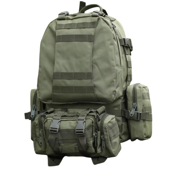 Тактический рюкзак Molle Assault 55л + (3 органайзера) Олива