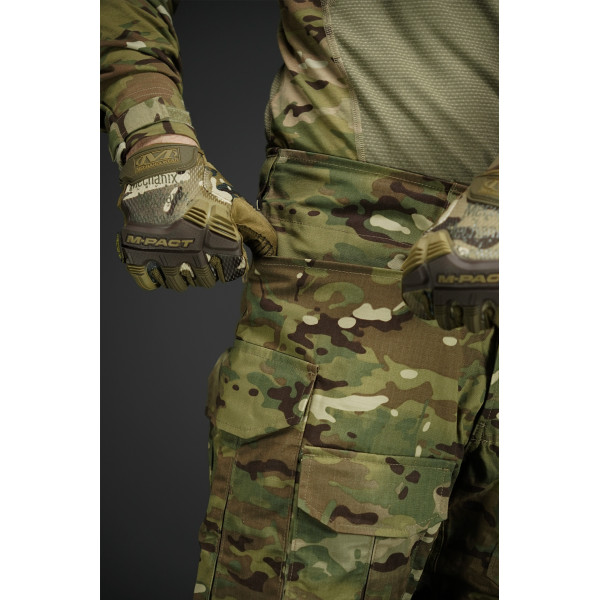 Брюки с наколенниками Kalista Military Full-Pro из рип-стопа, мультикам