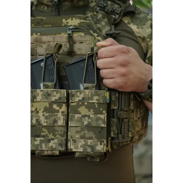 Плитоноска Kiborg GU Gen.2 + съёмная панель для трех магазинов Пиксель