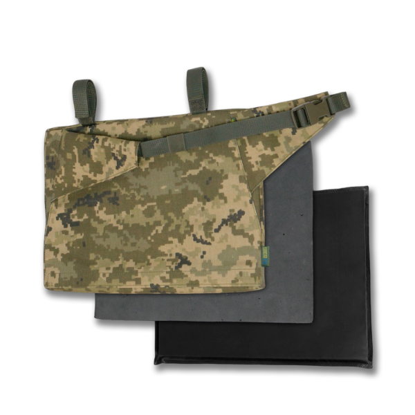 Каремат-сидушка Kiborg 20mm (усиленная) Cordura Pixel под бронепакет