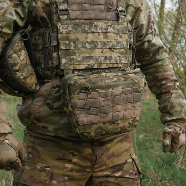 Сумка-напашник XL Kiborg GU с NIR-пропиткой (Пиксель)