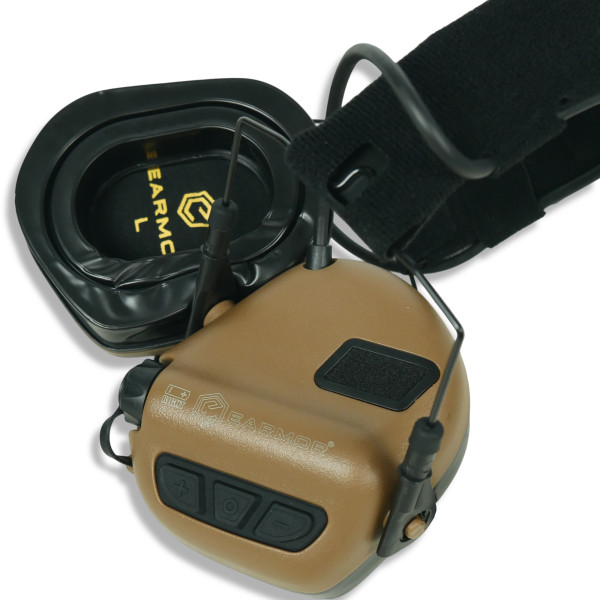 Цифровые активные защитные наушники Earmor M32 PLUS Койот