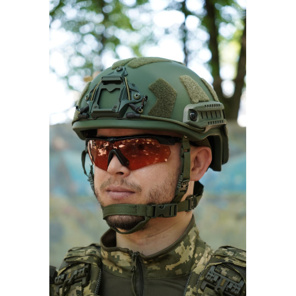 Баллистический шлем Олива (L) FAST PE GEN III AGGRESSIVE