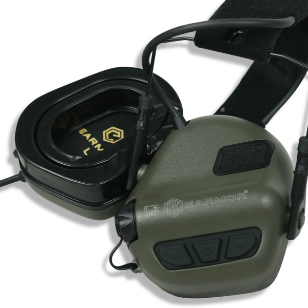 Цифровые активные защитные наушники Earmor M32 PLUS Олива